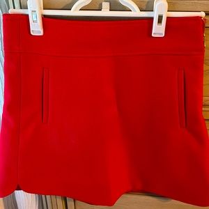 Red mini skirt J. Crew, only worn once